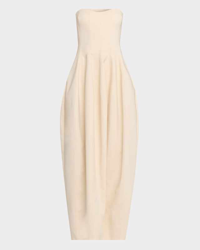 Strapless Barrel Maxi Dress